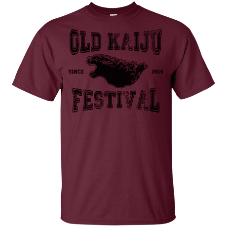 T-Shirts Maroon / YXS Old Kaiju Festival Youth T-Shirt