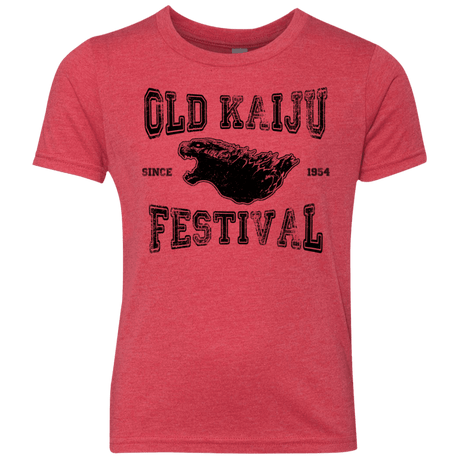 T-Shirts Vintage Red / YXS Old Kaiju Festival Youth Triblend T-Shirt