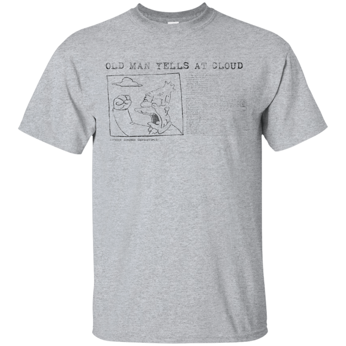 T-Shirts Sport Grey / Small Old Man T-Shirt