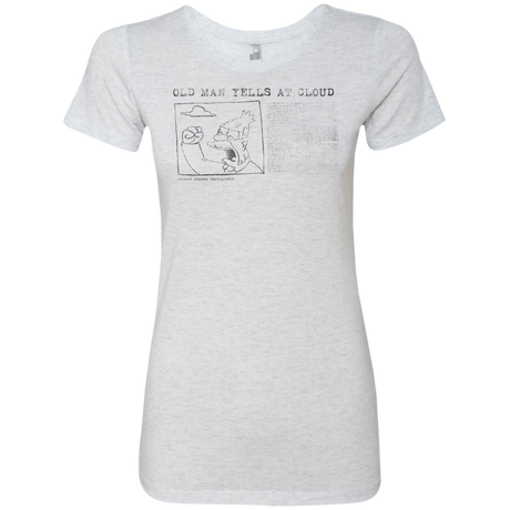 T-Shirts Heather White / Small Old Man Women's Triblend T-Shirt