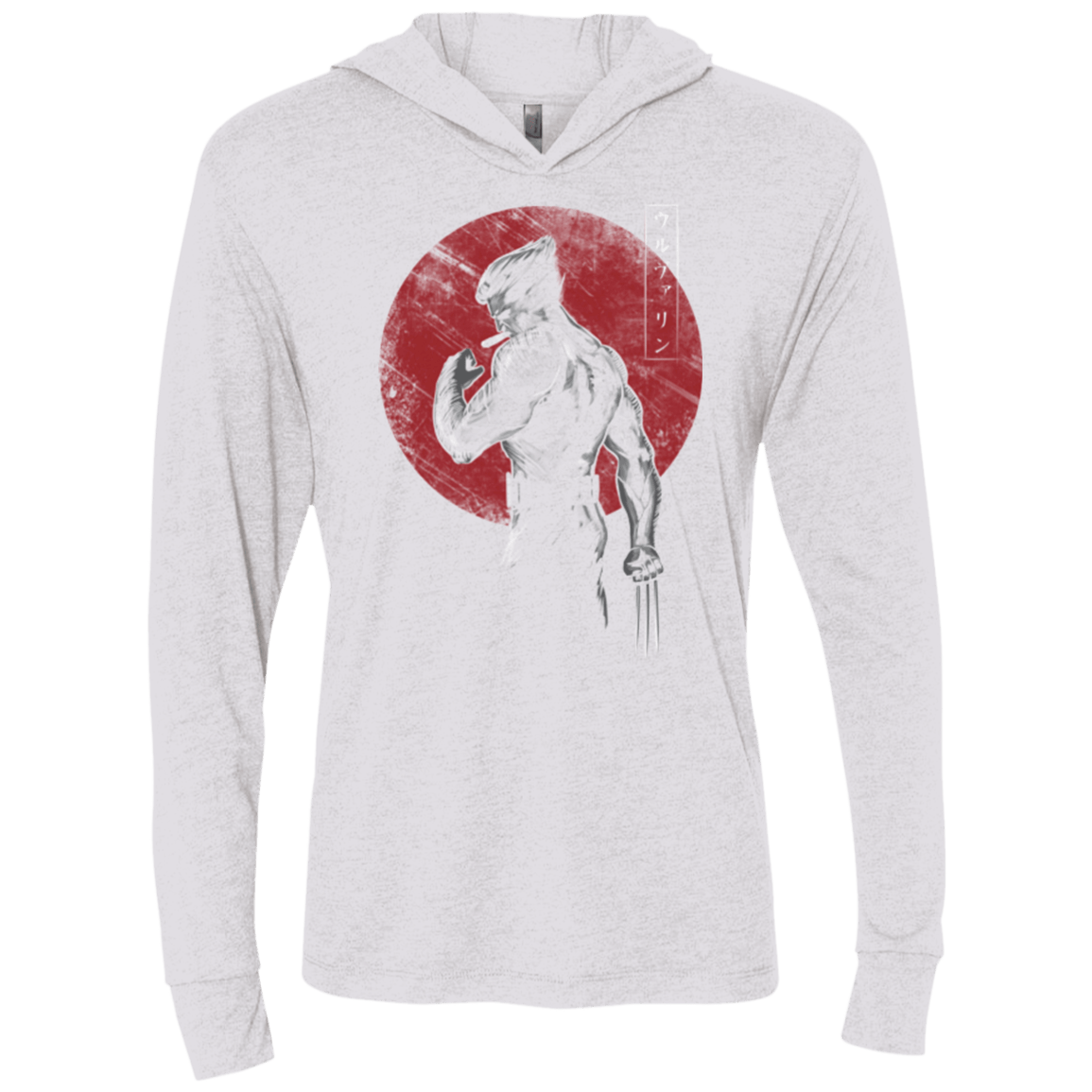 T-Shirts Heather White / X-Small Old Mutant Triblend Long Sleeve Hoodie Tee