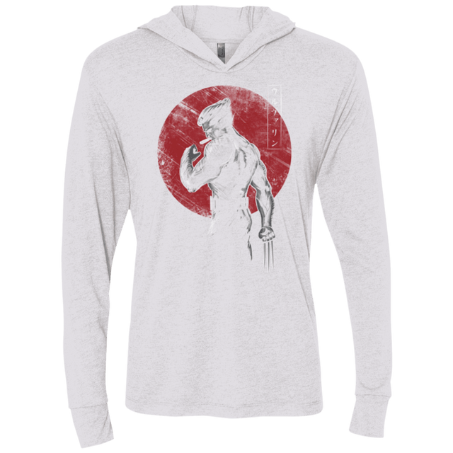 T-Shirts Heather White / X-Small Old Mutant Triblend Long Sleeve Hoodie Tee