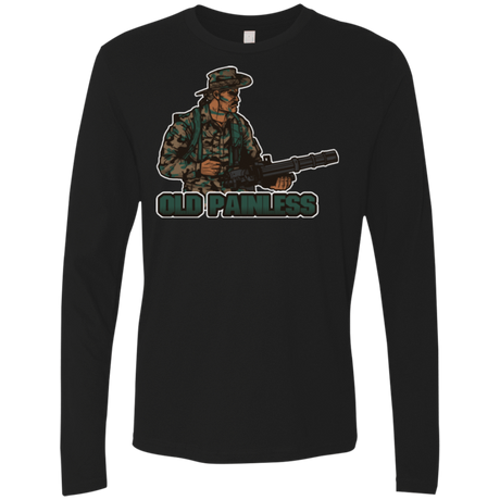 T-Shirts Black / Small Old Painless Men's Premium Long Sleeve