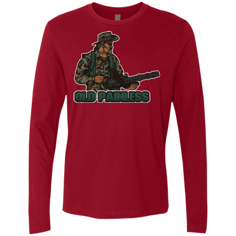 T-Shirts Cardinal / Small Old Painless Men's Premium Long Sleeve