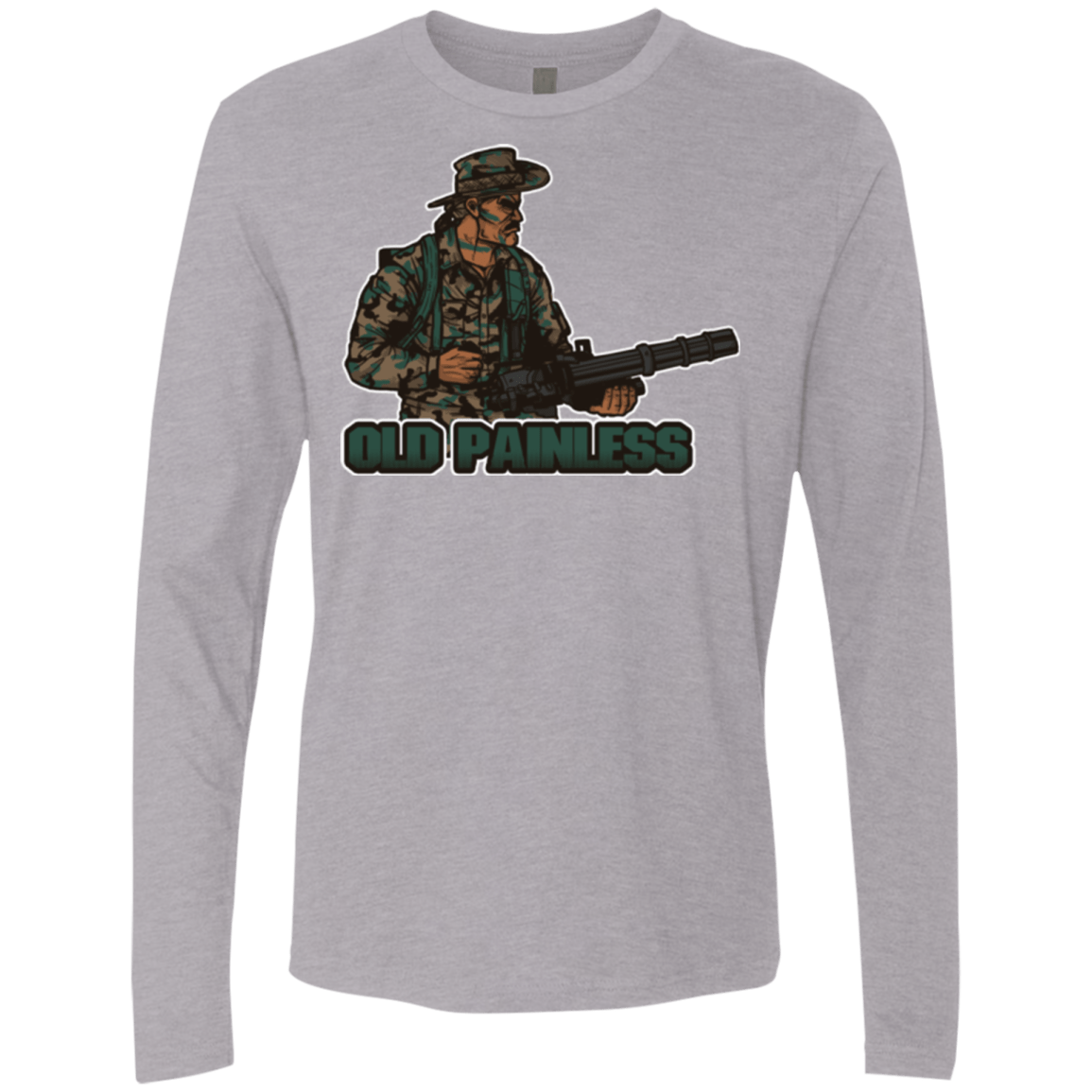 T-Shirts Heather Grey / Small Old Painless Men's Premium Long Sleeve