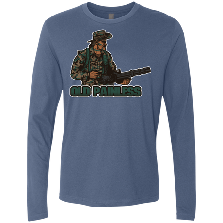 T-Shirts Indigo / Small Old Painless Men's Premium Long Sleeve
