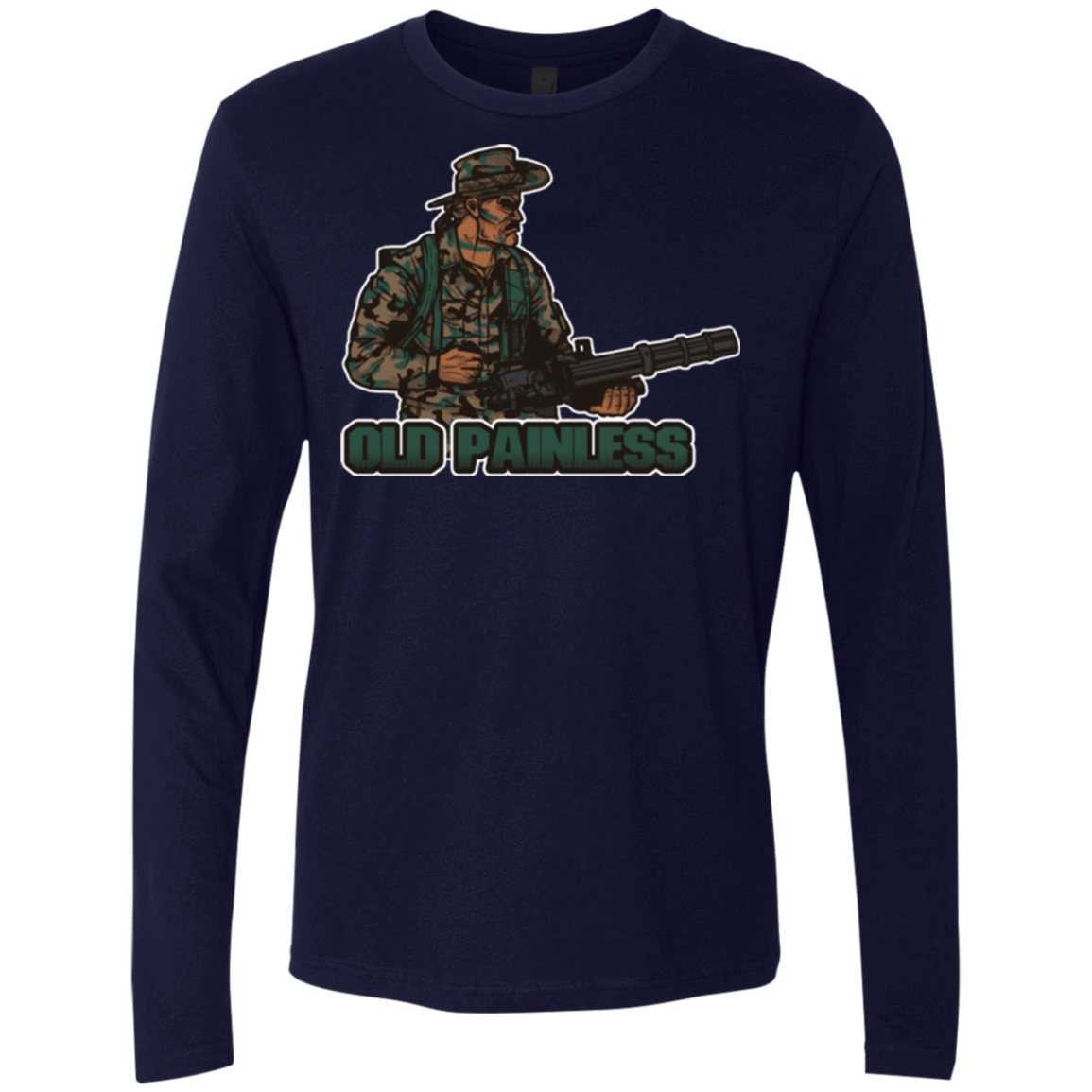 T-Shirts Midnight Navy / Small Old Painless Men's Premium Long Sleeve