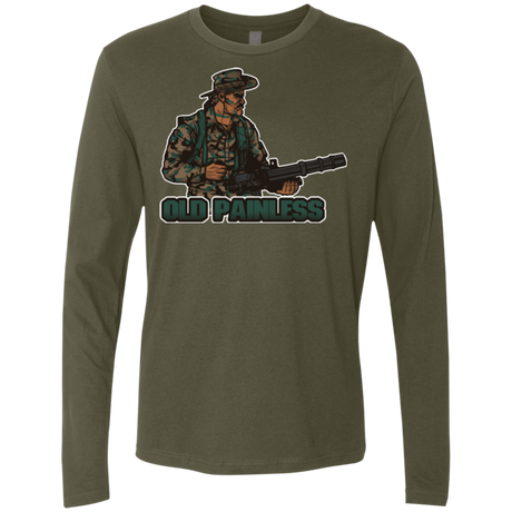 T-Shirts Military Green / Small Old Painless Men's Premium Long Sleeve