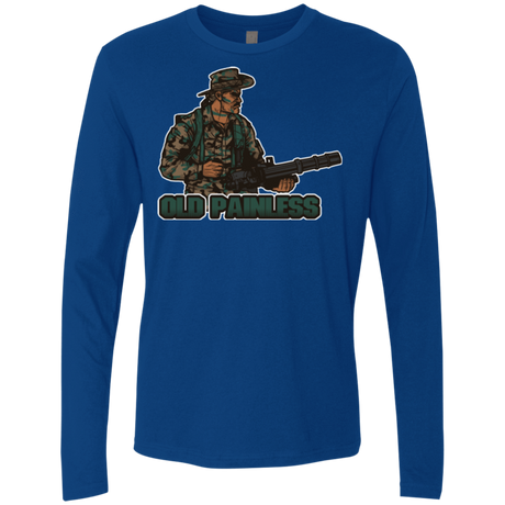 T-Shirts Royal / Small Old Painless Men's Premium Long Sleeve