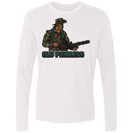 T-Shirts White / Small Old Painless Men's Premium Long Sleeve
