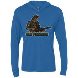 T-Shirts Vintage Royal / X-Small Old Painless Triblend Long Sleeve Hoodie Tee