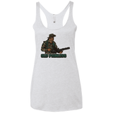 T-Shirts Heather White / X-Small Old Painless Women's Triblend Racerback Tank