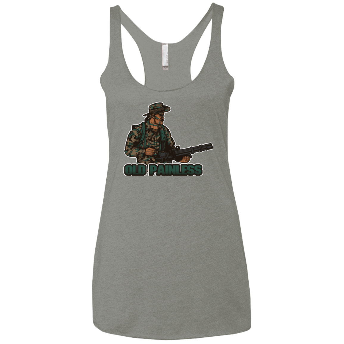 T-Shirts Venetian Grey / X-Small Old Painless Women's Triblend Racerback Tank