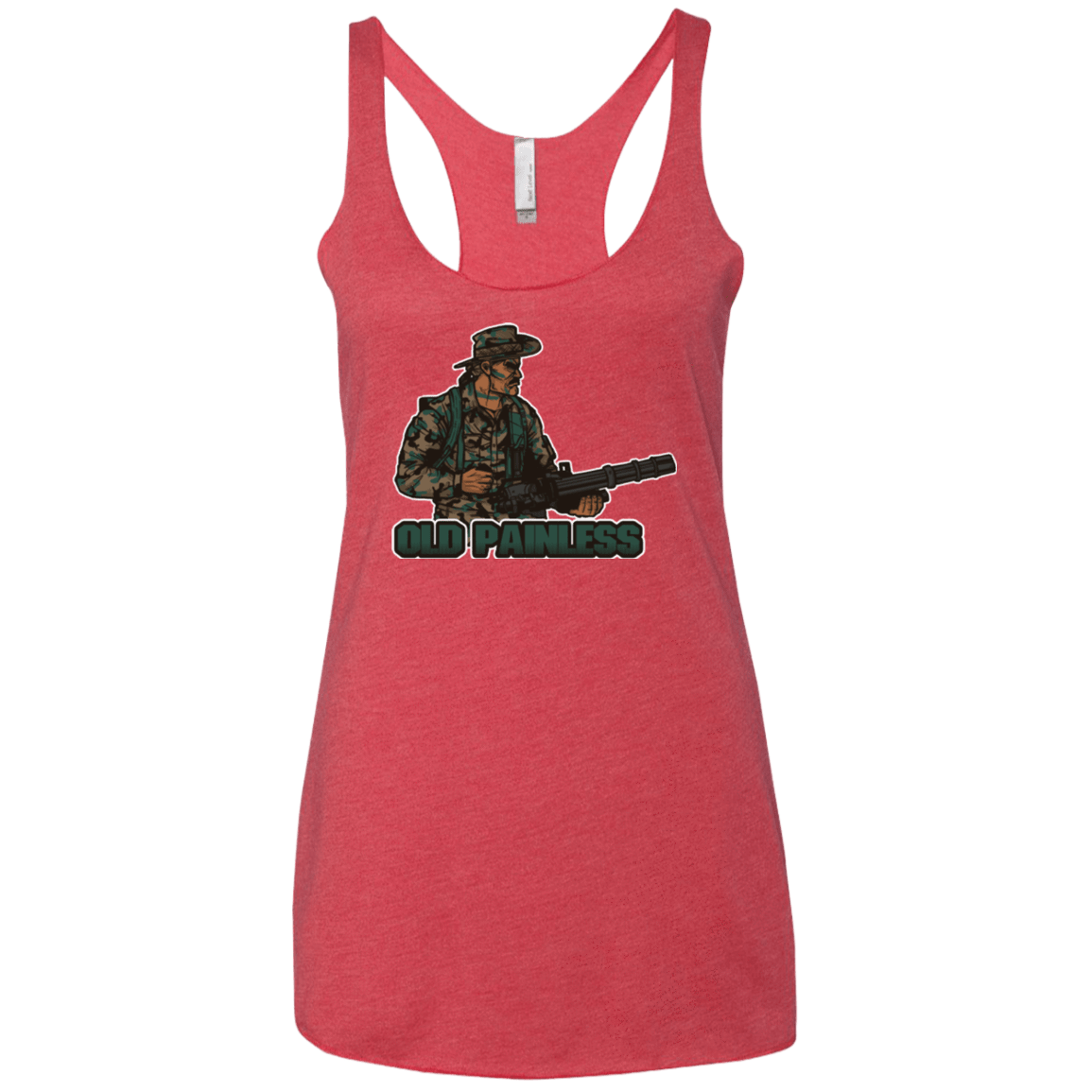 T-Shirts Vintage Red / X-Small Old Painless Women's Triblend Racerback Tank