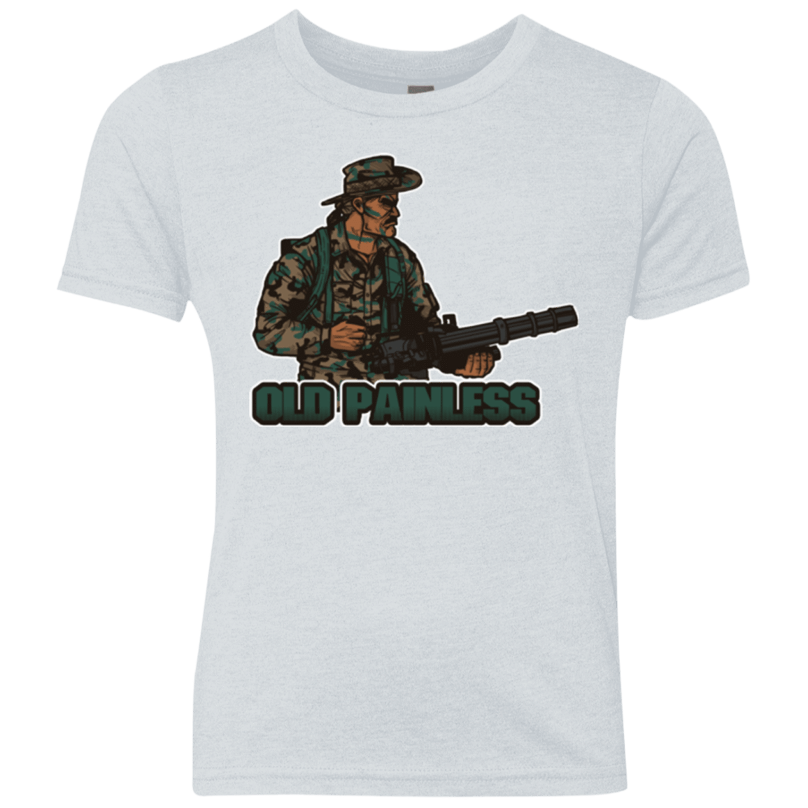 T-Shirts Heather White / YXS Old Painless Youth Triblend T-Shirt