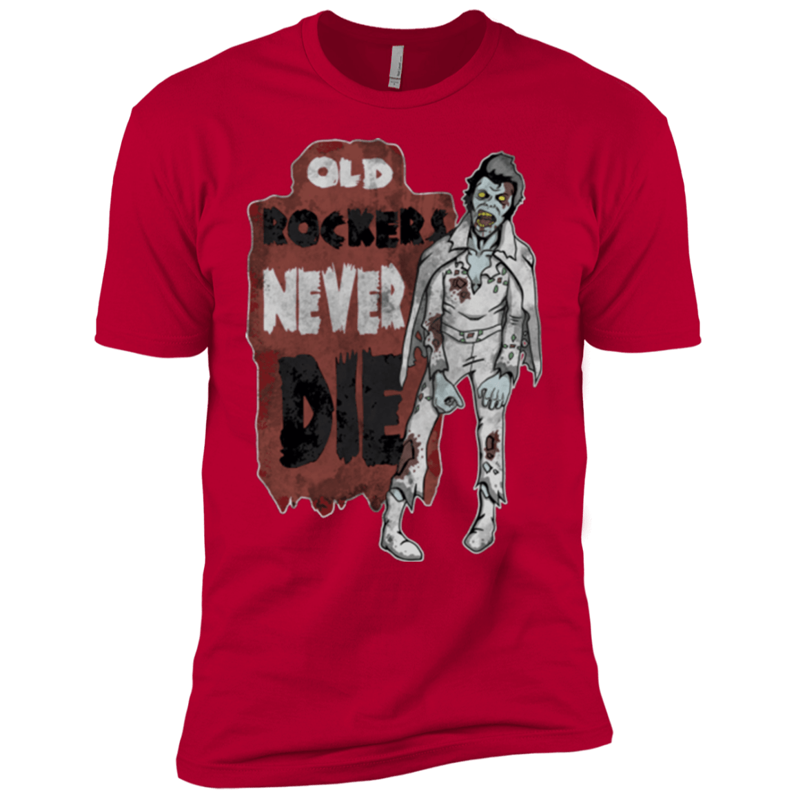 T-Shirts Red / YXS Old Rockers Never Die Boys Premium T-Shirt