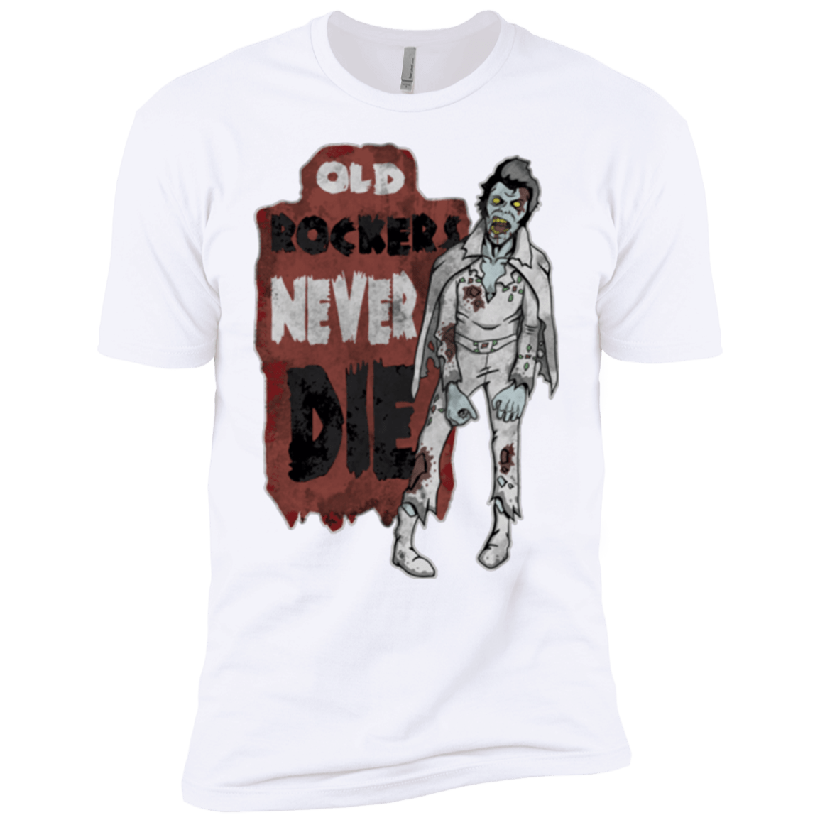 T-Shirts White / YXS Old Rockers Never Die Boys Premium T-Shirt