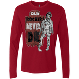 T-Shirts Cardinal / Small Old Rockers Never Die Men's Premium Long Sleeve