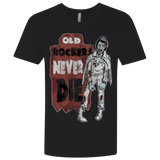 T-Shirts Black / X-Small Old Rockers Never Die Men's Premium V-Neck