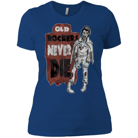 T-Shirts Royal / X-Small Old Rockers Never Die Women's Premium T-Shirt