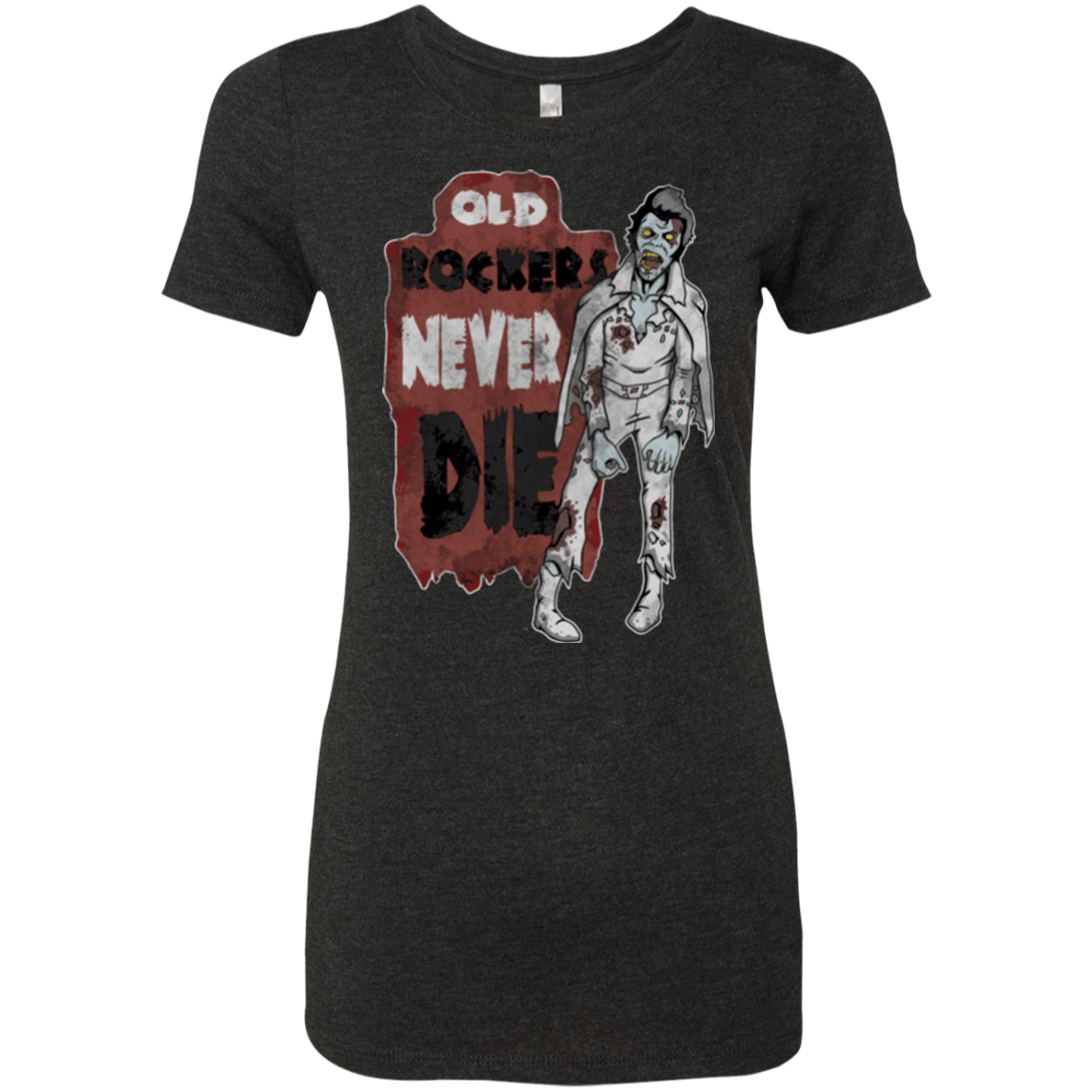 T-Shirts Vintage Black / Small Old Rockers Never Die Women's Triblend T-Shirt