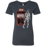 T-Shirts Vintage Navy / Small Old Rockers Never Die Women's Triblend T-Shirt