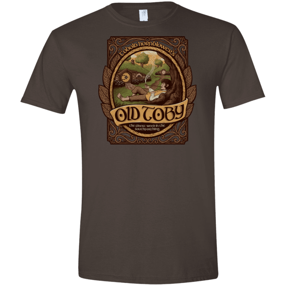 T-Shirts Dark Chocolate / S Old Toby Men's Semi-Fitted Softstyle