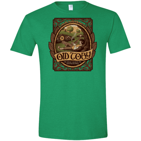 T-Shirts Heather Irish Green / M Old Toby Men's Semi-Fitted Softstyle