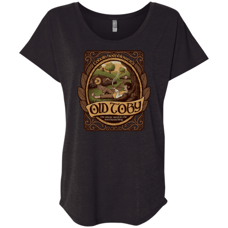 T-Shirts Vintage Black / X-Small Old Toby Triblend Dolman Sleeve