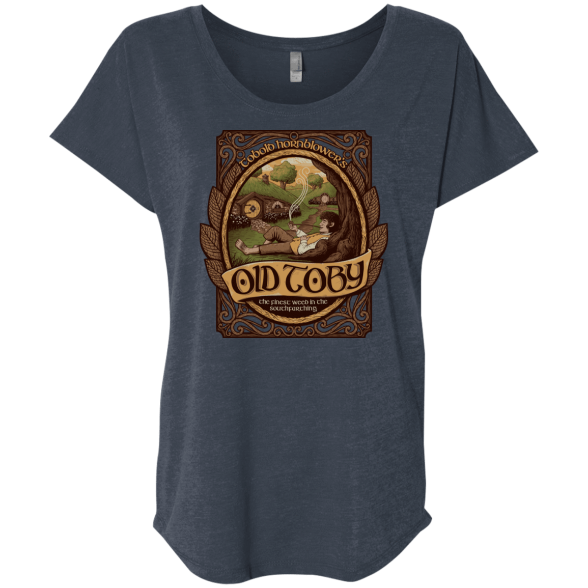 T-Shirts Vintage Navy / X-Small Old Toby Triblend Dolman Sleeve