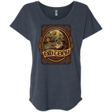 T-Shirts Vintage Navy / X-Small Old Toby Triblend Dolman Sleeve