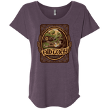 T-Shirts Vintage Purple / X-Small Old Toby Triblend Dolman Sleeve