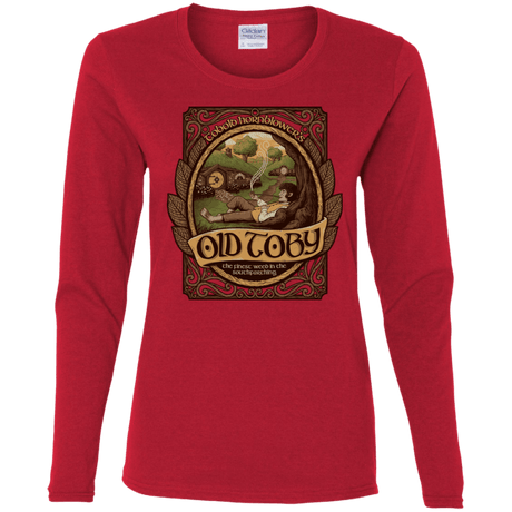 T-Shirts Red / S Old Toby Women's Long Sleeve T-Shirt