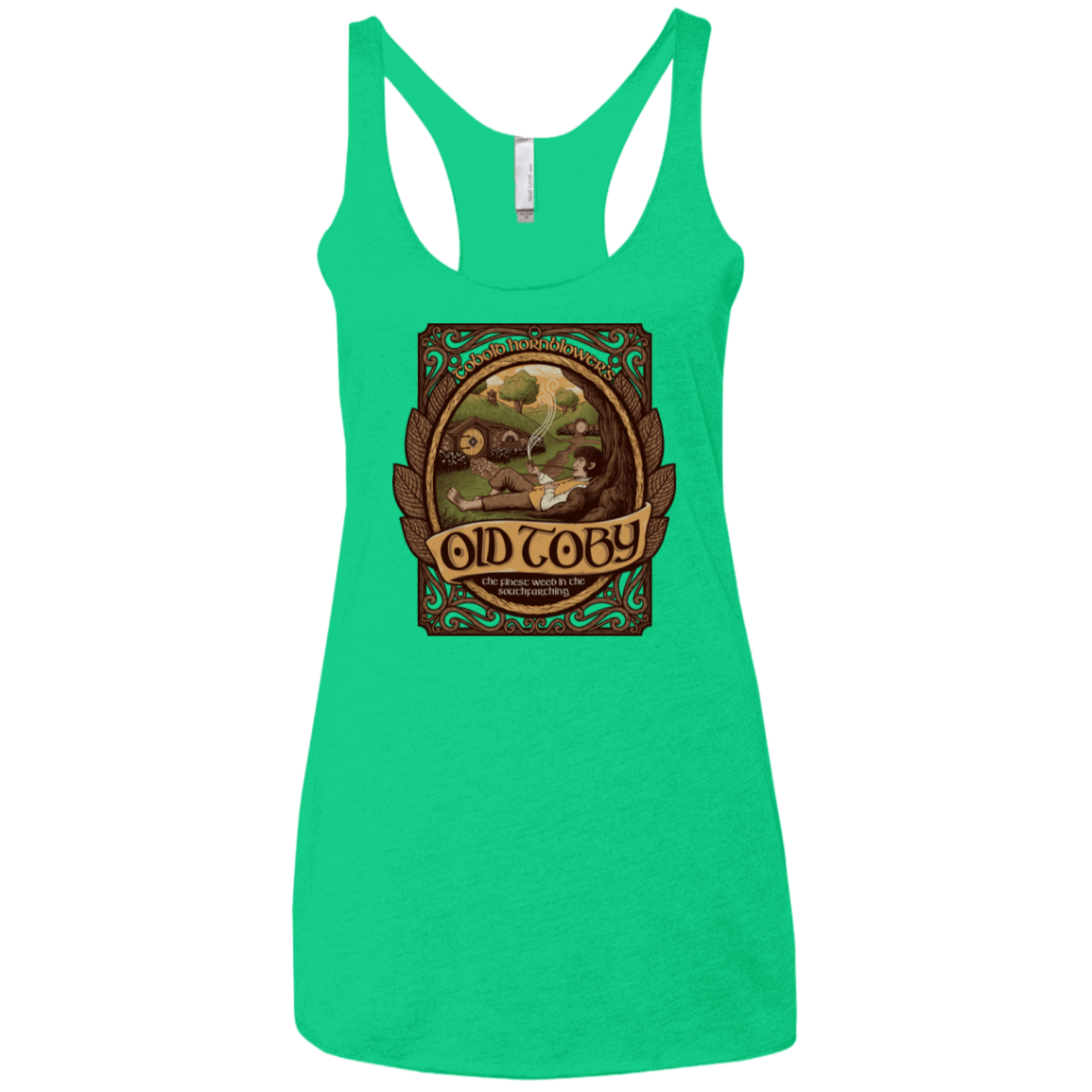 T-Shirts Envy / X-Small Old Toby Women's Triblend Racerback Tank
