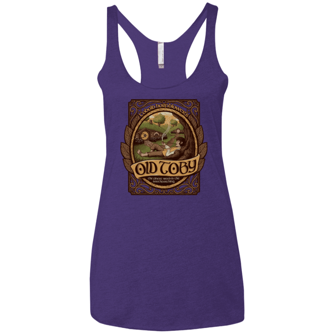 T-Shirts Purple Rush / X-Small Old Toby Women's Triblend Racerback Tank
