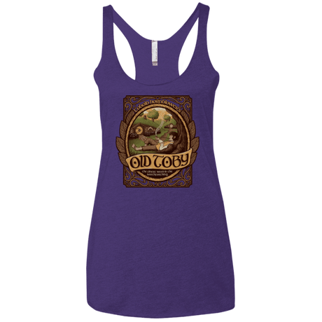 T-Shirts Purple Rush / X-Small Old Toby Women's Triblend Racerback Tank