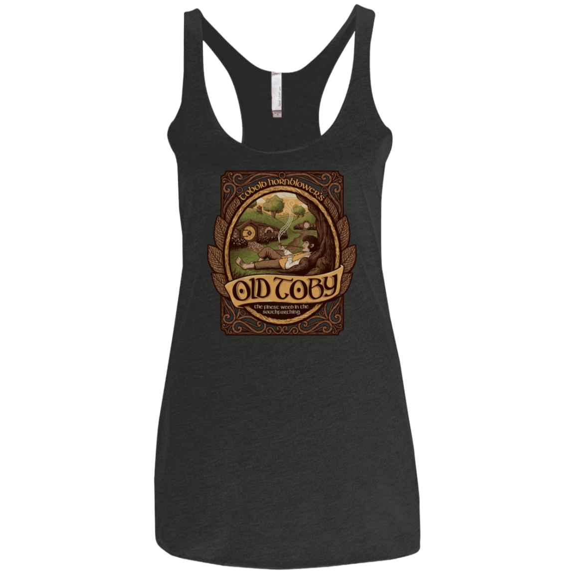 T-Shirts Vintage Black / X-Small Old Toby Women's Triblend Racerback Tank