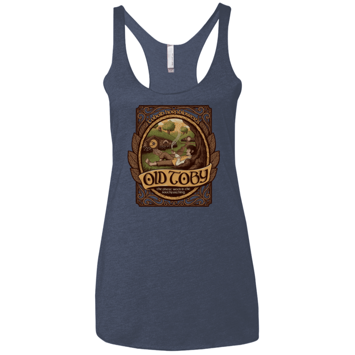 T-Shirts Vintage Navy / X-Small Old Toby Women's Triblend Racerback Tank