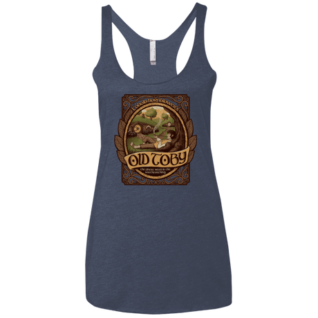 T-Shirts Vintage Navy / X-Small Old Toby Women's Triblend Racerback Tank