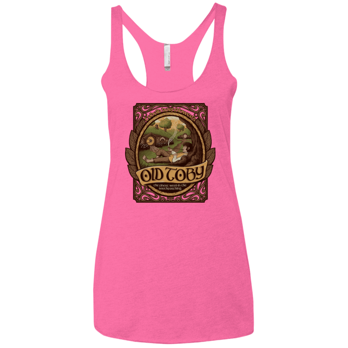 T-Shirts Vintage Pink / X-Small Old Toby Women's Triblend Racerback Tank