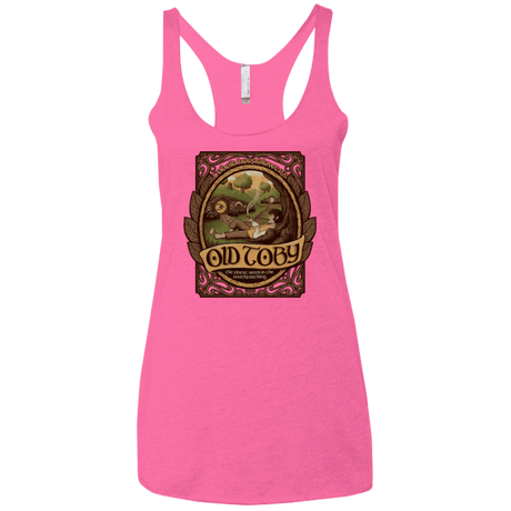 T-Shirts Vintage Pink / X-Small Old Toby Women's Triblend Racerback Tank