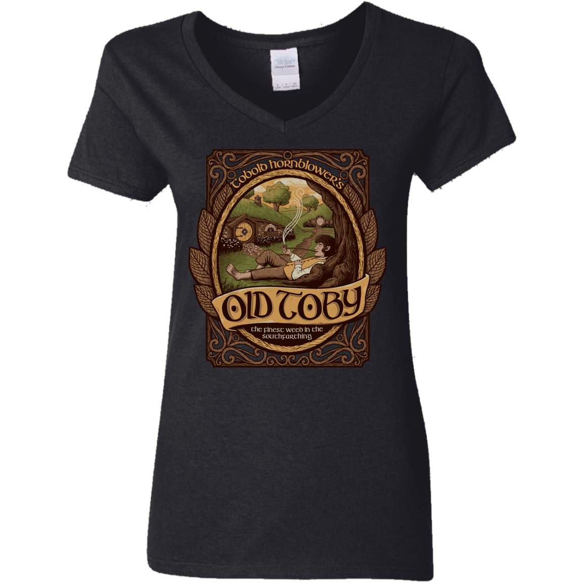 T-Shirts Black / S Old Toby Women's V-Neck T-Shirt