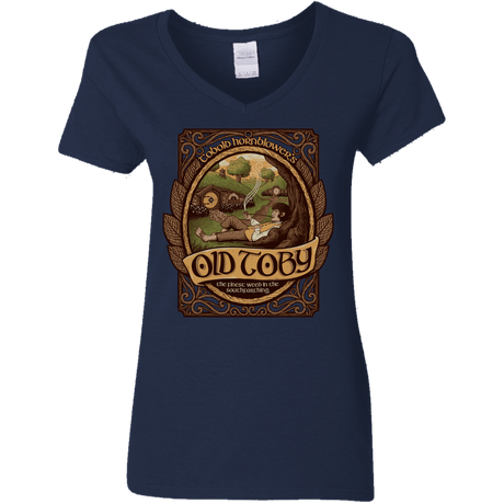 T-Shirts Navy / S Old Toby Women's V-Neck T-Shirt