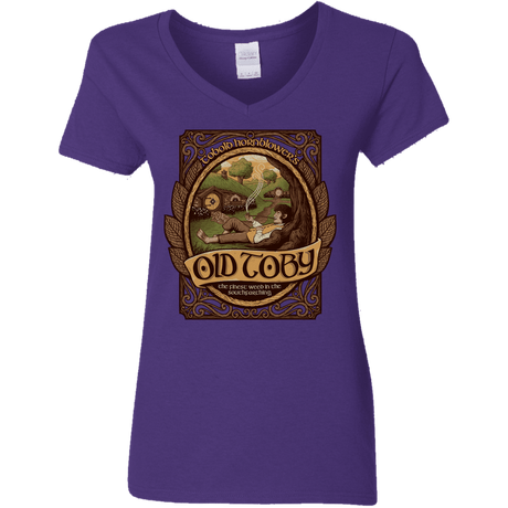 T-Shirts Purple / S Old Toby Women's V-Neck T-Shirt