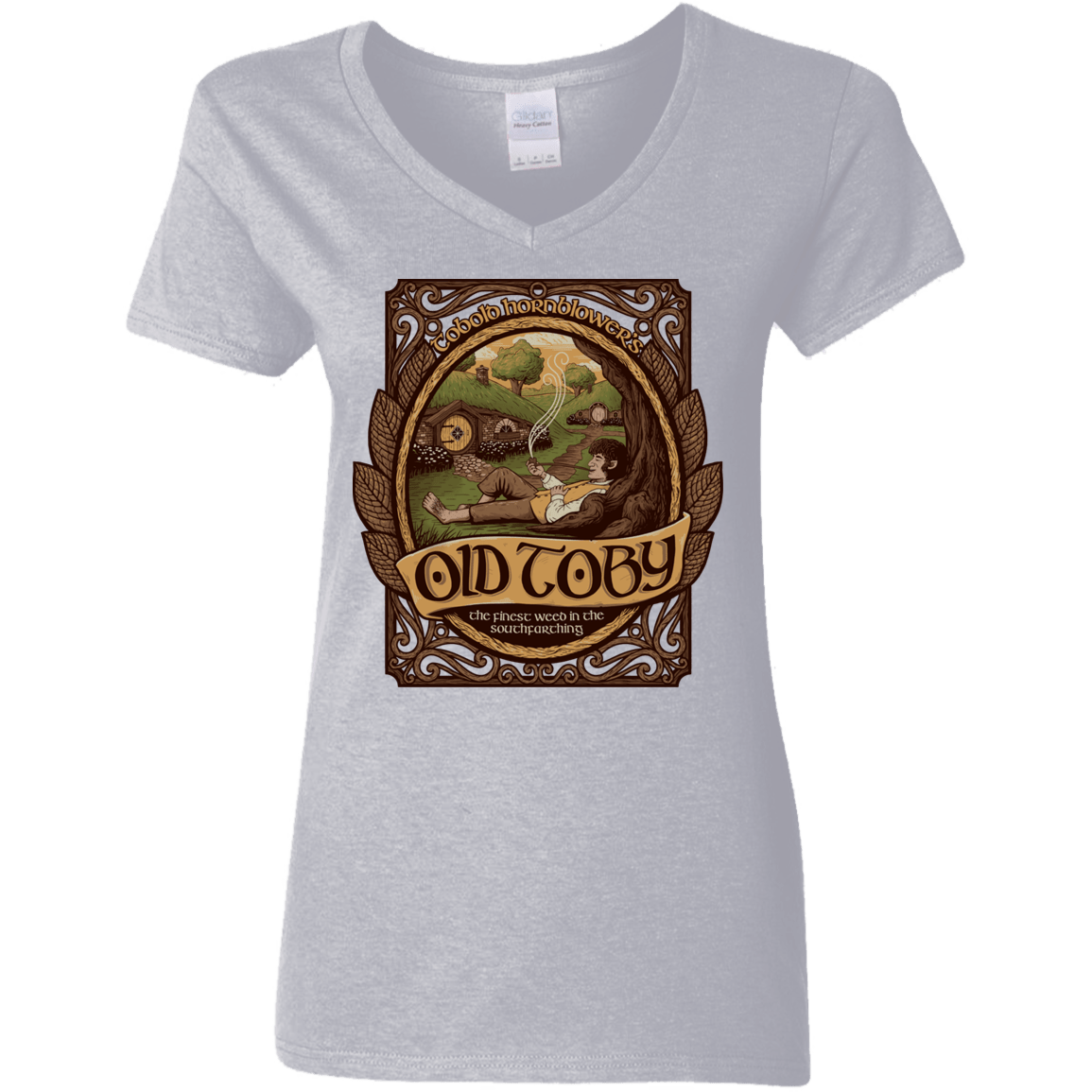 T-Shirts Sport Grey / S Old Toby Women's V-Neck T-Shirt