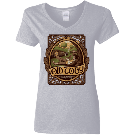 T-Shirts Sport Grey / S Old Toby Women's V-Neck T-Shirt