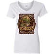 T-Shirts White / S Old Toby Women's V-Neck T-Shirt