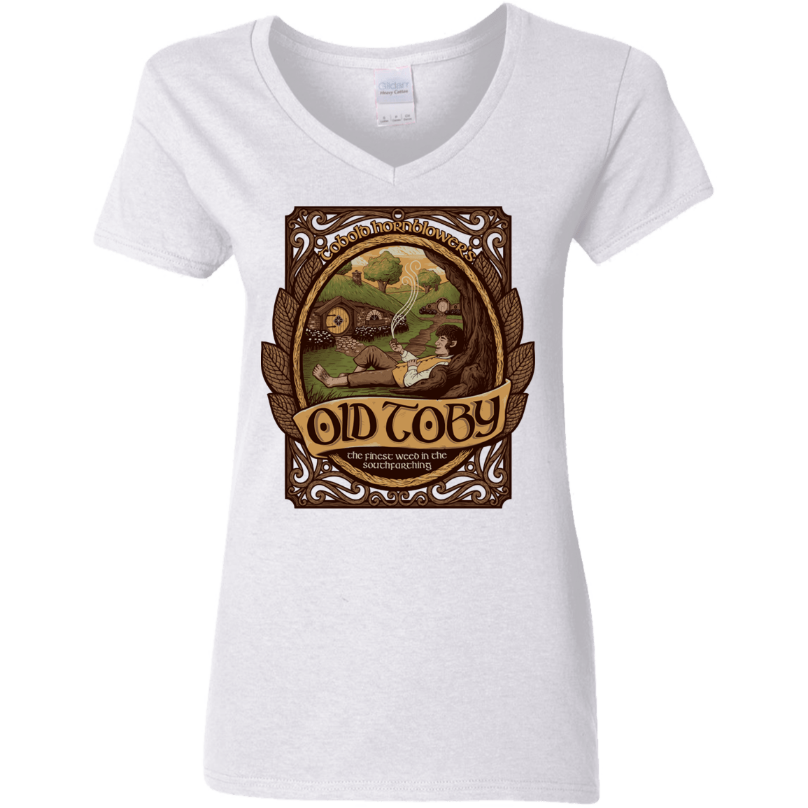 T-Shirts White / S Old Toby Women's V-Neck T-Shirt