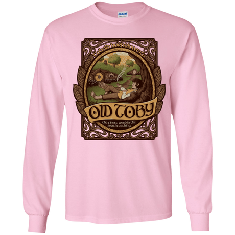 T-Shirts Light Pink / YS Old Toby Youth Long Sleeve T-Shirt