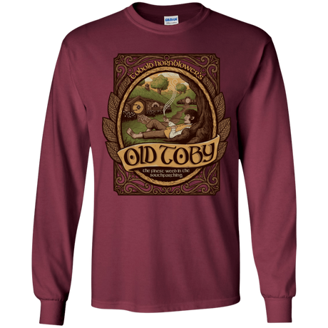T-Shirts Maroon / YS Old Toby Youth Long Sleeve T-Shirt
